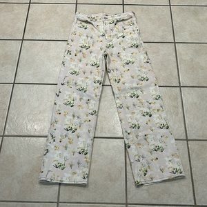 Rebecca Taylor floral jeans